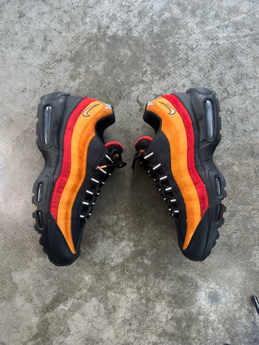 Nike Air Max 95 University Gold Red Size 12 Suede Retro Streetwear